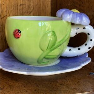 Cup and saucer planter